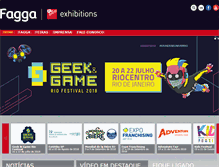 Tablet Screenshot of fagga.com.br